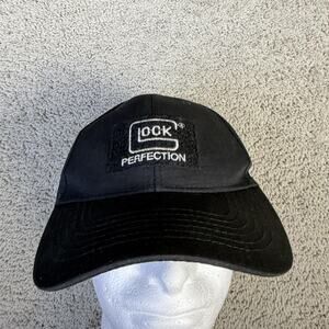 GLOCK Hat Cap Strap Back Mens One Size Black Perfection Embroidered Logo